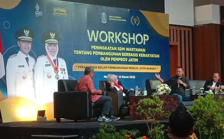 Workshop Peningkatan SDM Wartawan Tentang Pembangunan Ekonomi Berbasis Kerakyatan