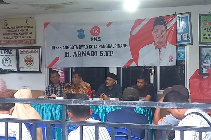 H. Arnadi, S.TP Reses Di Kelurahan Lontong Pancur Kecamatan Pangkal Balam Serap Aspirasi Serta Keluhan Masyarakat