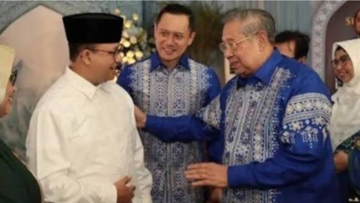 Bakal calon presiden yang diusung Koalisi Perubahan untuk Persatuan (KPP) Anies Baswedan menemui Presiden Ke-6 RI yang juga Ketua Majelis Tinggi Partai Demokrat Susilo Bambang Yudhoyono (SBY)