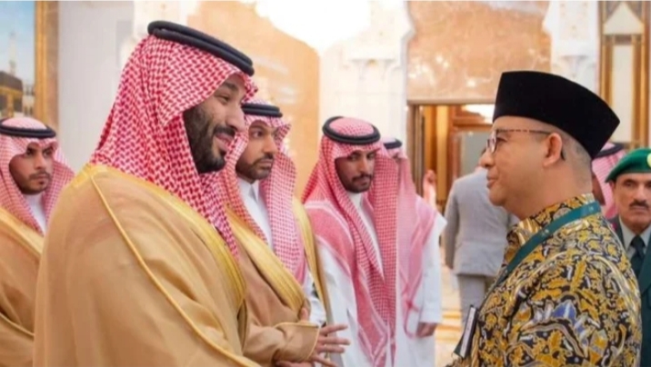 Anies Baswedan foto bareng dengan Pangeran Muhammad bin Salman al-Saud (MBS) Photo : instagram @aniesbaswedan