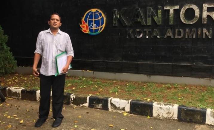 Indra Hardimansyah di Kantor BPN Jakarta Utara
