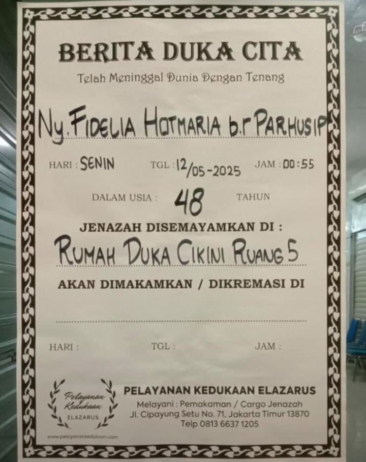 In Memoriam: Fidelia Hotmaria Br.Parhusip, Sosok Jurnalis yang Dicintai