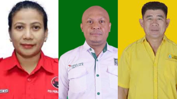 3 anggota DPRD TTU, Veronika Lake, S.ST, Norbertus Tubani, S.Sos dan Therenzius Lazakar, SE